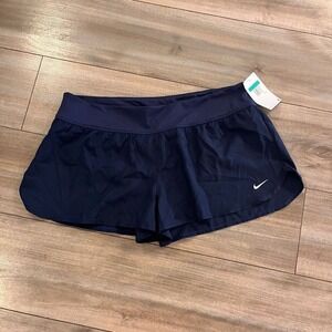 NWT Nike Navy Athletic Shorts Women XL Bin J-40